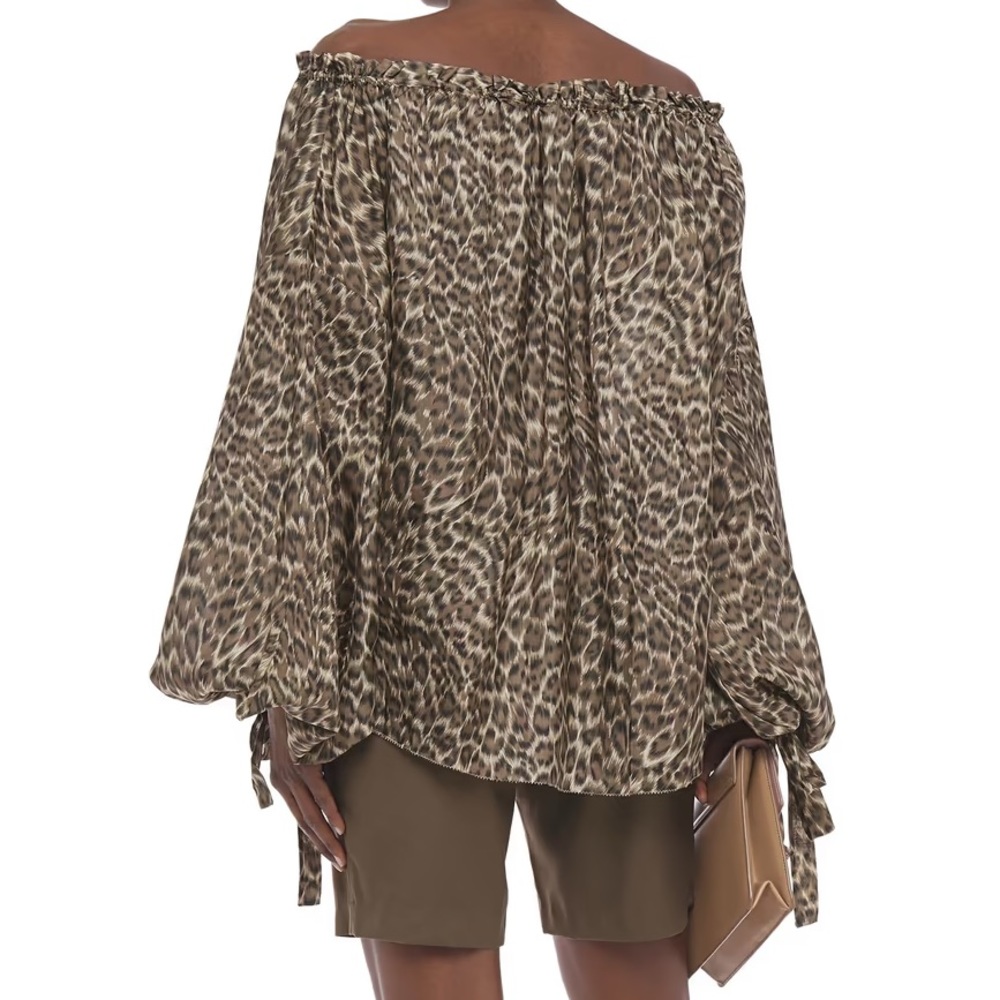 Zimmermann Suraya leopard silk tunic top - Picture 8 of 14